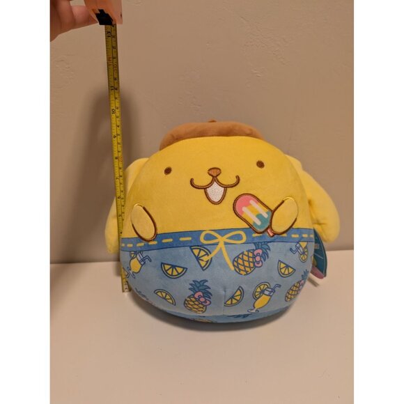 Sanrio 2023 Pompompurin Squishmallow Plush Toy Yellow & Blue - Picture 7 of 7